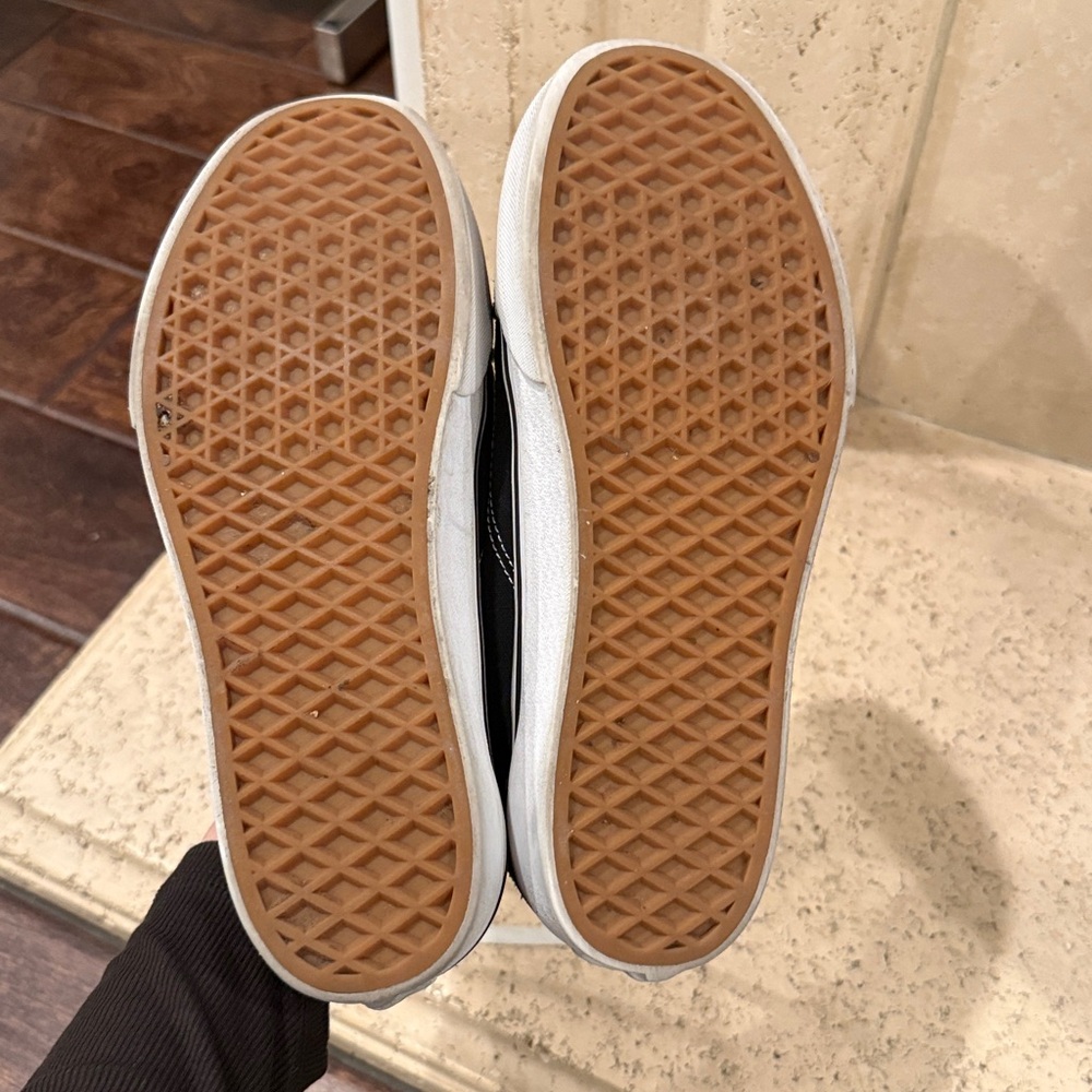 Vans Black and White Platform Sneakers - Picture 9 of 9